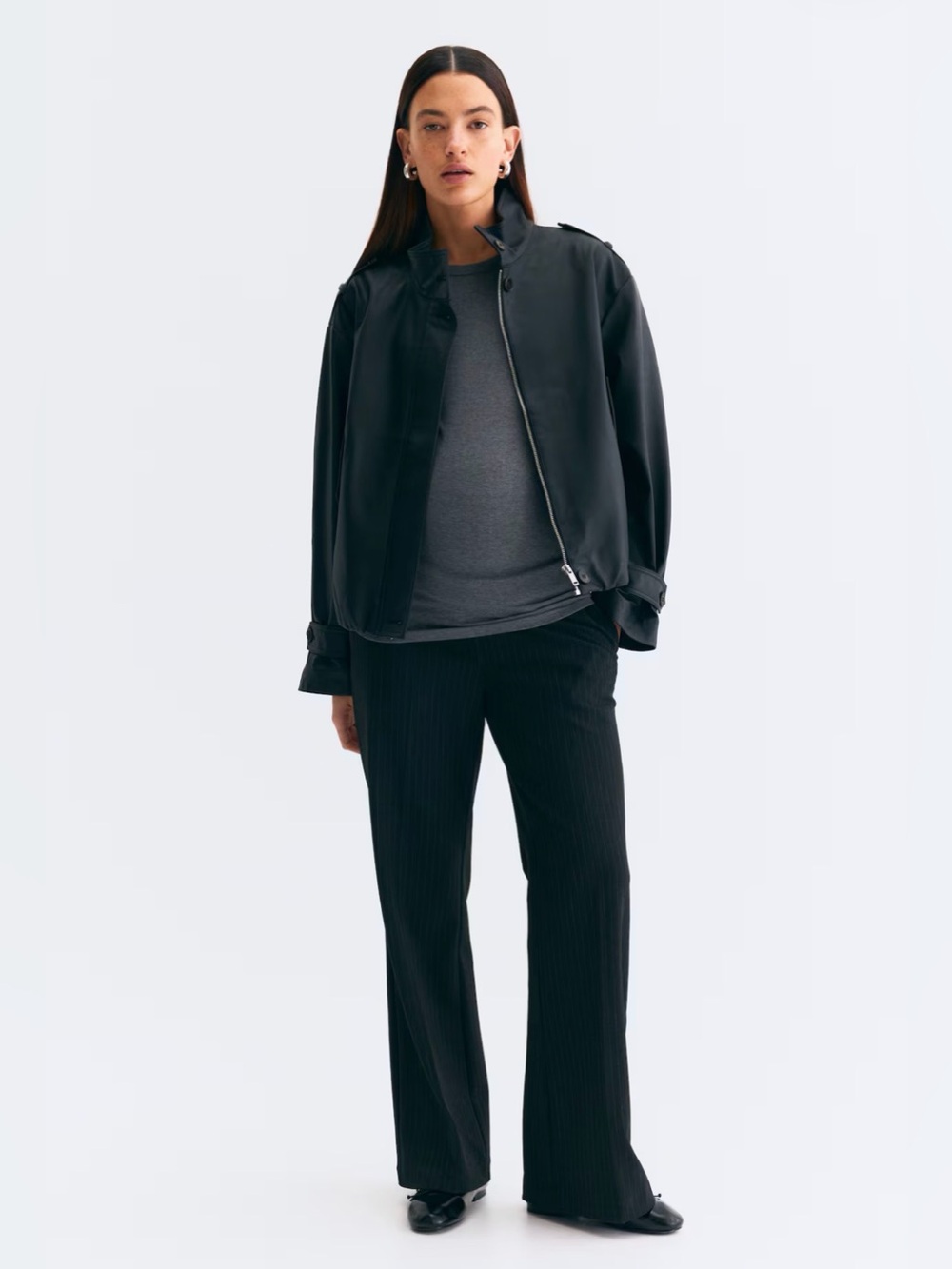 H&M MAMA BOOTCUT PANTS - Maternity Pants